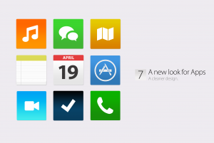 Iconos de las nuevas aplicaciones - iOS 7 Concepto